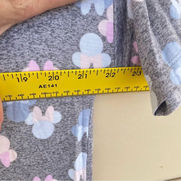 Disney Grey Mouse Ears Pink Blue Short Sleeve Tee Medium - Picture 4 of 5